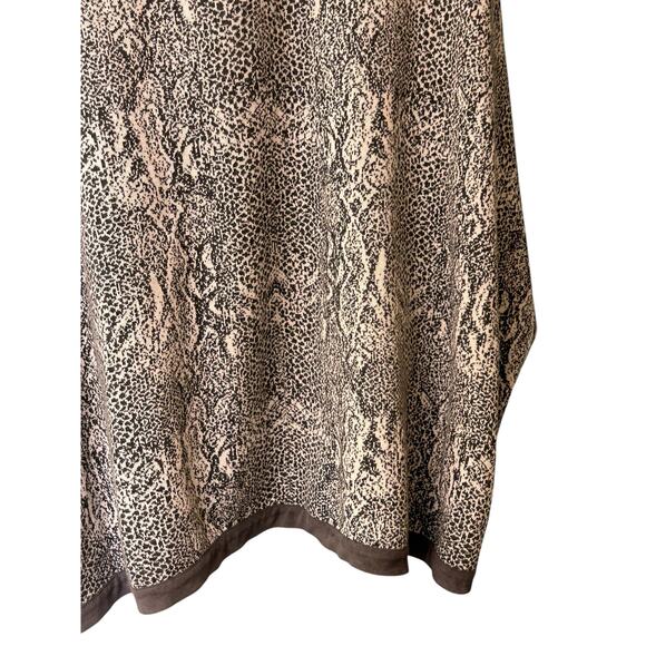 Tyler Boe Fringed Poncho Sweater M/L Gray Cashmere Blend Knit - Picture 3 of 11